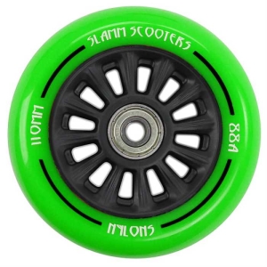 Slamm 110mm Nylon Core kółko do hulajnogi | Green
