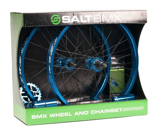 Salt Valon bmx zestaw kół przód tył rader rear front wheels set cyan.jpg
