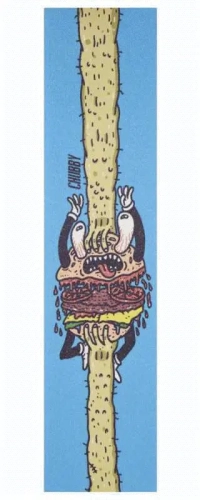 chubby wheels grip tape papier ścierny hulajnogi wyczynowej stunt scooter burger boy.webp