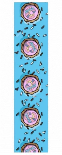 chubby wheels grip tape papier ścierny hulajnogi wyczynowej stunt scooter dohnut blue.webp