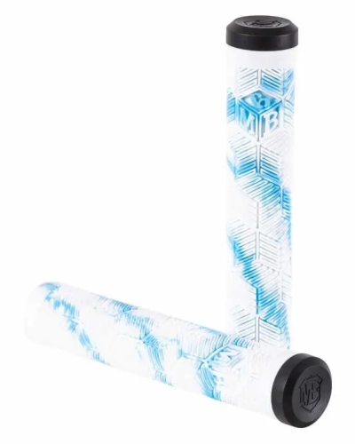mafiabikes lucky gripy rączki griffe bmx hulajnogi wyczynowej grips white blue.webp