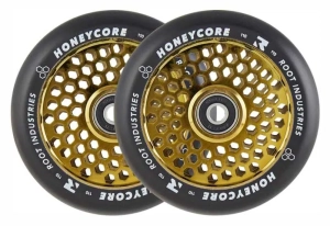 ROOT Industries Air Honeycore 110mm 2-pak motorolerių ratai | Black Gold Rush