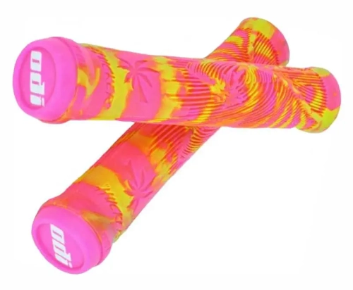 odi-hucker-gripy-griffe-rączki-grips-bmx-hulajnoga-stunt-scooter-flangeless-yellow-pink.webp