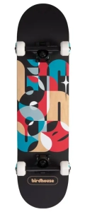 Birdhouse Stage 3 Hawk Skull skateboard | 7.75" Silver Chrome (1) (1)