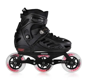 Powerslide Khaan Junior Pro reguliuojami vaikiški riedučiai | Black