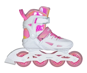 Powerslide Phuzion Universe 4W reguliuojami vaikiški riedučiai | Pink