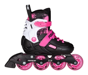 Powerslide Khaan Junior Magic reguliuojami vaikiški riedučiai | Pink